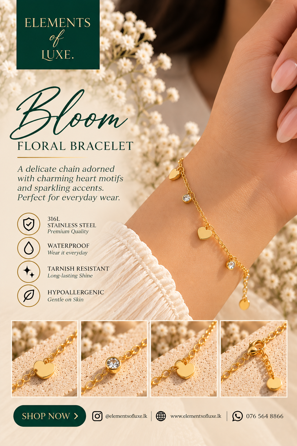 Golden Bloom Bracelet Collection