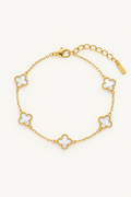 Clover Bracelets - White