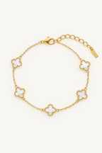 Clover Bracelets - White