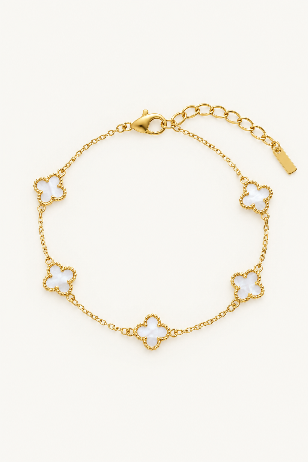 Clover Bracelets - White