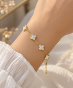 Clover Bracelets - White