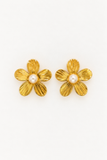 Golden Fleur Earings - Floral