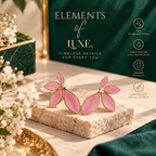 Paradise Leaf Earing- Pink