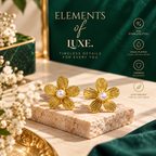 Golden Fleur Earings